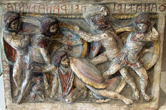 Detail of an Etruscan Terracotta Cinerary Urn in the Metropolitan Museum of Art, Sept. 2007