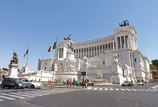 The Vittorio Emanuele II Monument in Rome, June 2012