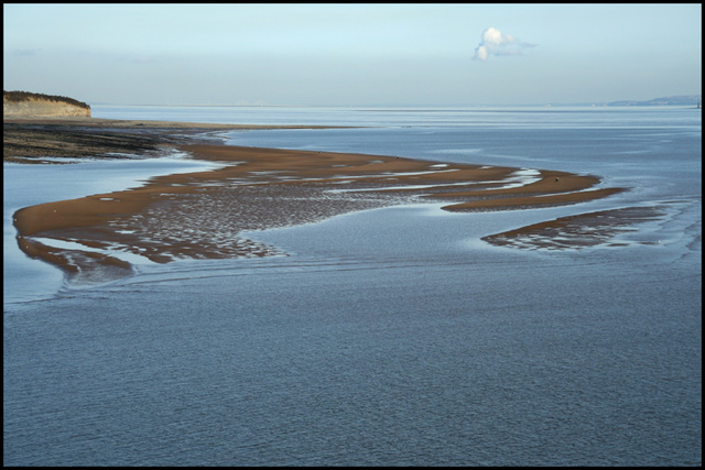 exposed sand