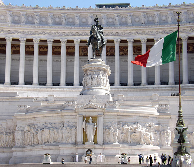 Detail of the Vittorio Emanuele II Monument in Rome, June 2012