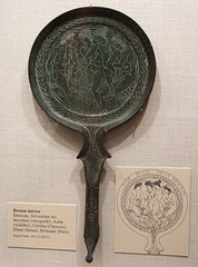 Etruscan Bronze Mirror with a Scene from the Trojan War in the Metropolitan Museum of Art, November 2010