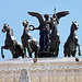 The Quadriga on top of the Vittorio Emanuele II Monument in Rome, June 2012