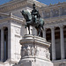 The Bronze Equestrian Statue on the Vittorio Emanuele II Monument in Rome, June 2012