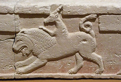 Detail of a Cypriot Limestone Footstool in the Metropolitan Museum of Art, November 2010