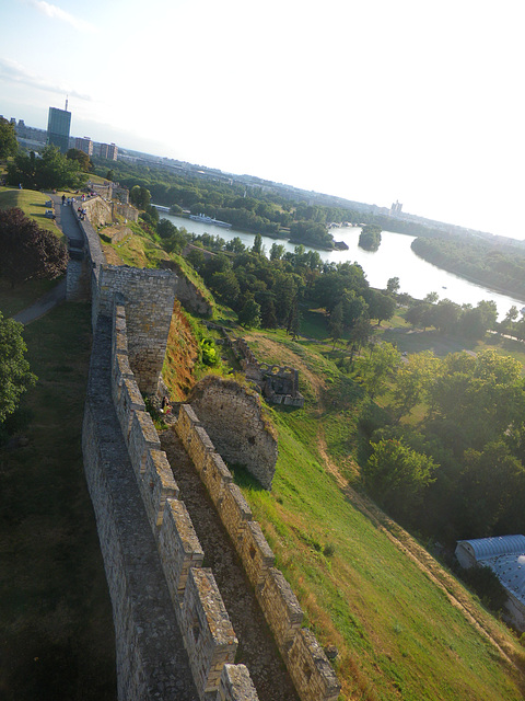 Belgrade, Kalemegdan : confluence Save-Danube.