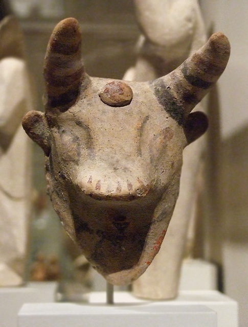 Cypriot Terracotta Bull's Mask in the Metropolitan Museum of Art, July 2010