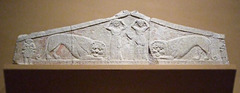 Cypriot Limestone Pediment from a Funerary Stele in the Metropolitan Museum of Art, November 2010