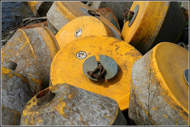 Yellow buoys