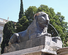 Lion Fountain on the Capitoline Hill in Rome, June 2012