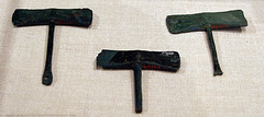 Three Minoan Bronze Double Axes in the Metropolitan Museum of Art, February 2011