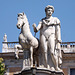 One of the Dioscuri on the Capitoline Hill in Rome, June 2012