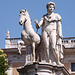 One of the Dioscuri on the Capitoline Hill in Rome, June 2012