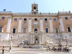 Palazzo Senatorio on the Capitoline Hill in Rome, July 2012