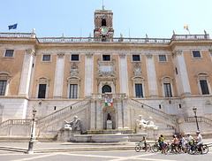 Palazzo Senatorio on the Capitoline Hill in Rome, July 2012