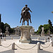 Piazza del Campidoglio with the Replica of the Equestrian Statue of  Marcus Aurelius in Rome, July 2012