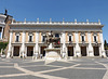 Piazza del Campidoglio with the Replica of the Equestrian Statue of  Marcus Aurelius in Rome, July 2012