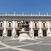 Piazza del Campidoglio with the Replica of the Equestrian Statue of  Marcus Aurelius in Rome, July 2012