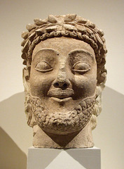 Cypriot Limestone Male Head in the Metropolitan Museum of Art, November 2010