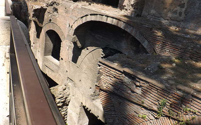 Detail of the Lower Levels of the Insula of the Ara Coeli in Rome, June 2012