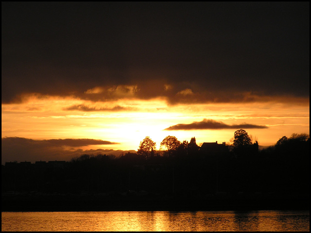 bay sunset