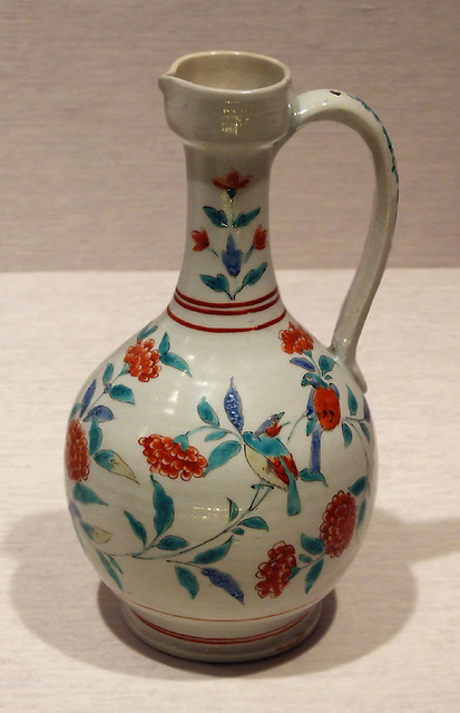 Japanese Ewer with a Strap Handle and Floral Decoration in the Metropolitan Museum of Art, September 2010