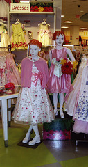 Girl's Dresses in Macy's in Newport Centre Mall in Jersey City, April 2007