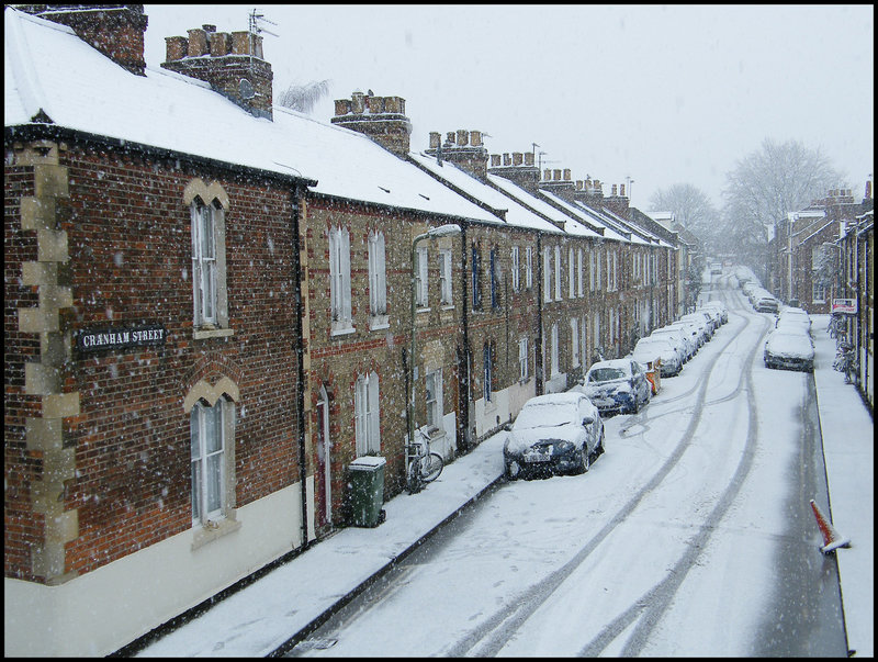snow in Cranham Street