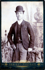 Fashionably dressed young man c1890
