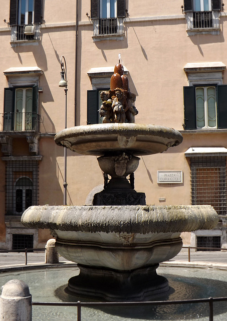 The Fountain in Piazza Ara Coeli in Rome, June 2012