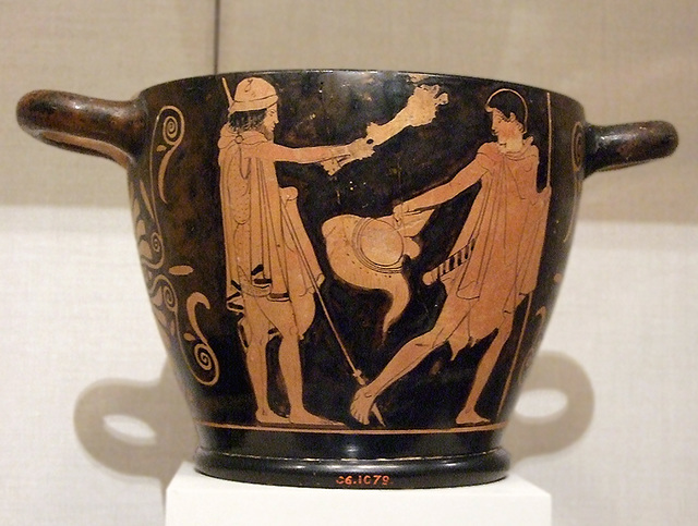 Terracotta Skyphos Attributed to the Penthesilea Painter in the Metropolitan Museum of Art, February 2008