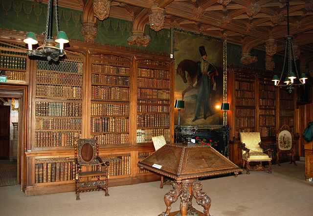 Library, Abbotsford House, Borders, Scotland