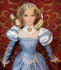 Detail of Renaissance Barbie in FAO Schwarz, May 2011