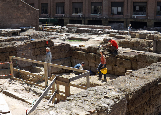 Excavations in the Sacred Area of Sant' Omobono in Rome, June 2012