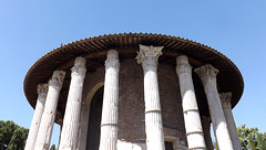 Detail of the Round Temple by Tiber in Rome, June 2012