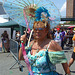 A Mermaid with a Parasol at the Coney Island Mermaid Parade, June 2008