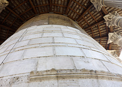 Detail of the Round Temple by Tiber in Rome, June 2012