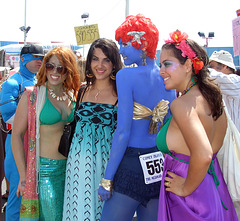 A Group of Mermaids at the Coney Island Mermaid Parade, June 2008