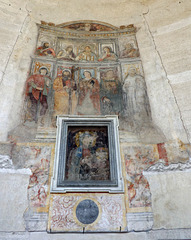 Altarpiece inside the Round Temple by the Tiber in Rome, June 2012