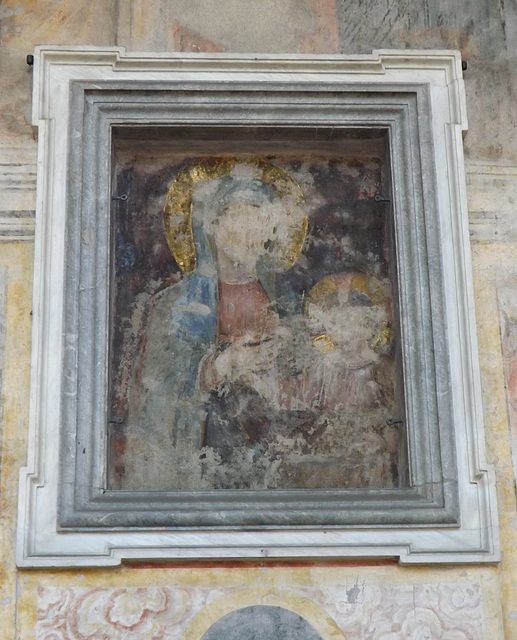 Icon from the Altarpiece inside the Round Temple by the Tiber in Rome, June 2012