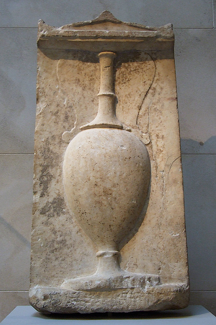 Marble Grave Stele of Eukleia in the Metropolitan Museum of Art, July 2007