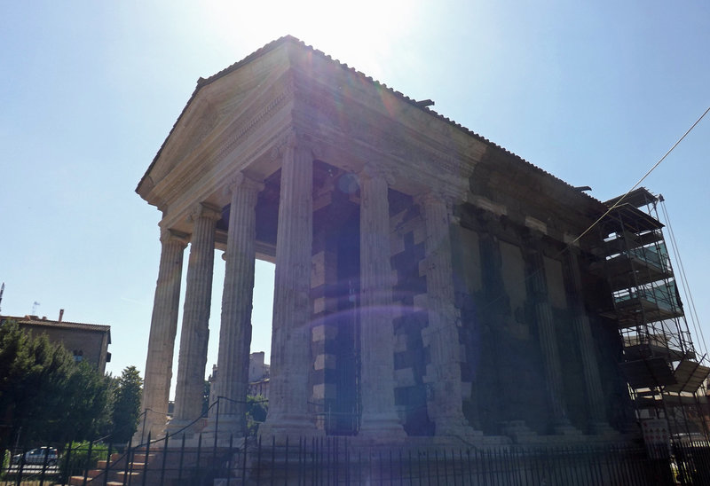 The Temple of Portunus in the Forum Boarium in Rome, June 2012