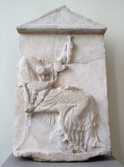 Marble Grave Stele of a Woman in the Metropolitan Museum of Art, July 2007
