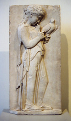 Ancient Greek Marble Relief of a Girl With Doves in the Metropolitan Museum of Art, Feb. 2007