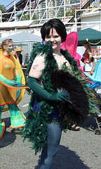 Peacock Mermaid at the Coney Island Mermaid Parade, June 2008