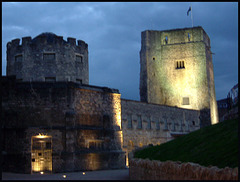 Oxford Castle by night