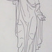 Reconstruction Drawing of the Statue of Venus Genetrix in the Metropolitan Museum of Art, July 2007