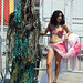 A Sea Monster (?) and a Mermaid at the Coney Island Mermaid Parade, June 2008