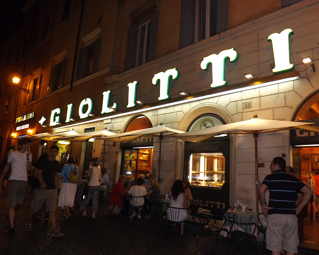 Giolitti Gelateria in Rome, July 2012