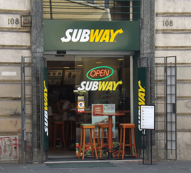 Subway near Largo Argentina in Rome, July 2012