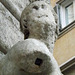 Detail of the Sculpture of "Pasquino" in Rome, July 2012